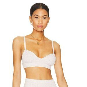 House of Harlow 1960 xREVOLVE Valda Rib Bra Top - Oatmeal